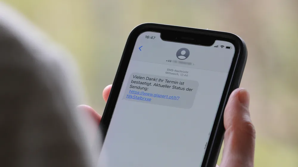 dhl fake-sms geöffnet was tun